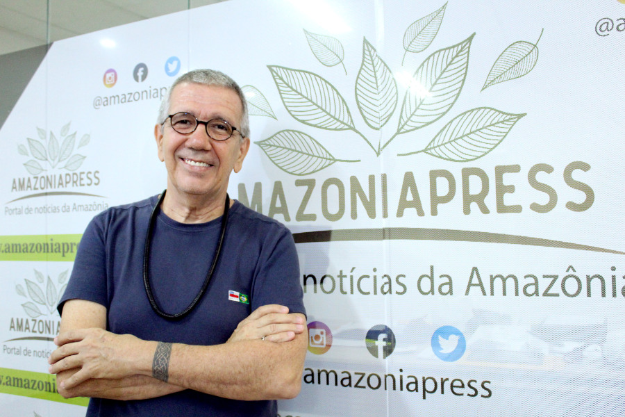 Convidado do Amazonia Press no Ar, Rui Machado conta sua trajetória como artista / Foto: Francisco Araújo